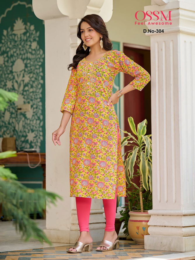 Summer Fashion Vol 3 By Ossm Printed Kurtis Catalog